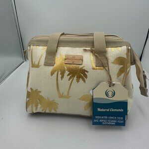 Natural Elements Contemporary Living Metallic Graphic Insulated Lunch Tote